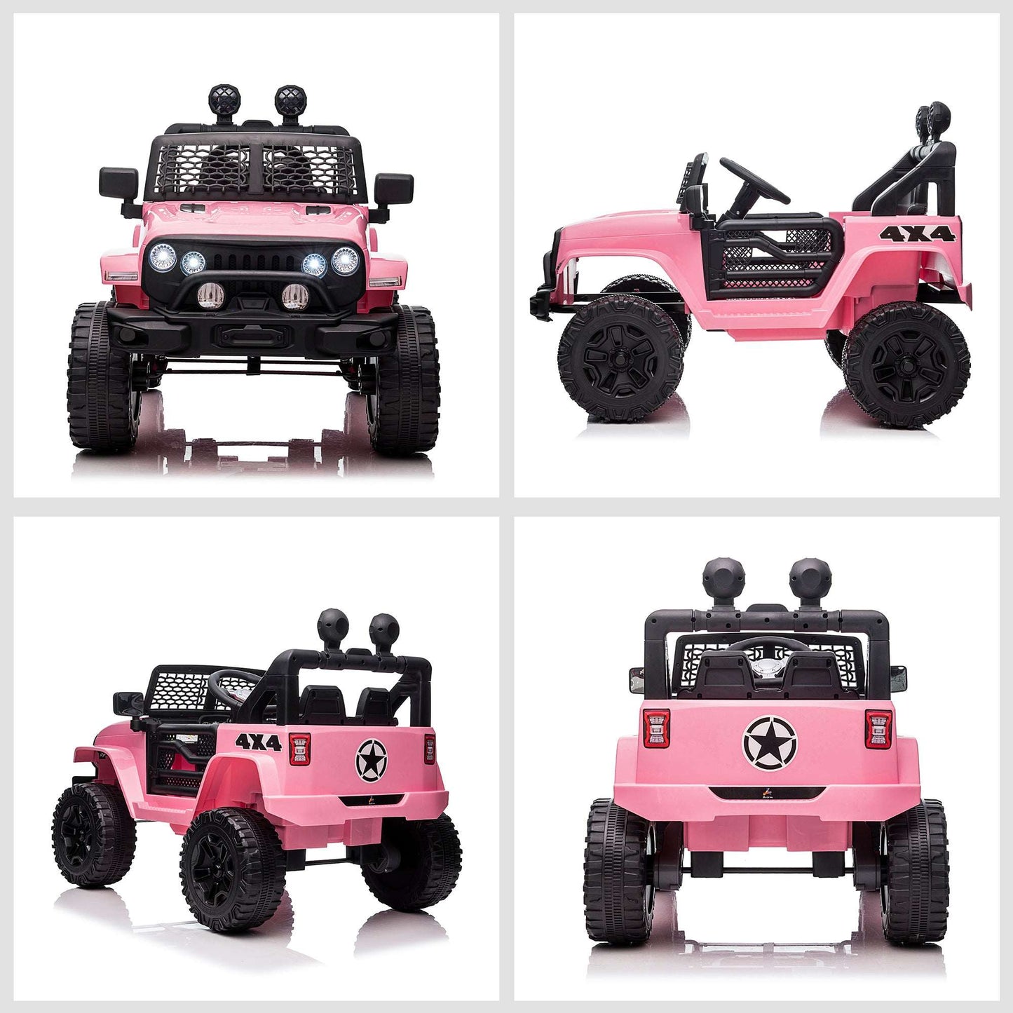 12V Kids Ride On Truck with Remote - Pink Electric Car for Girls 12V Kids Ride On Truck with Parent Remot | Ectron Online