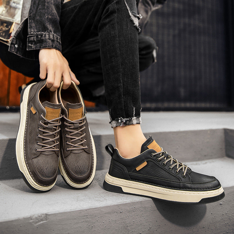 Men's Casual Leather Shoes Waterproof Business Suit