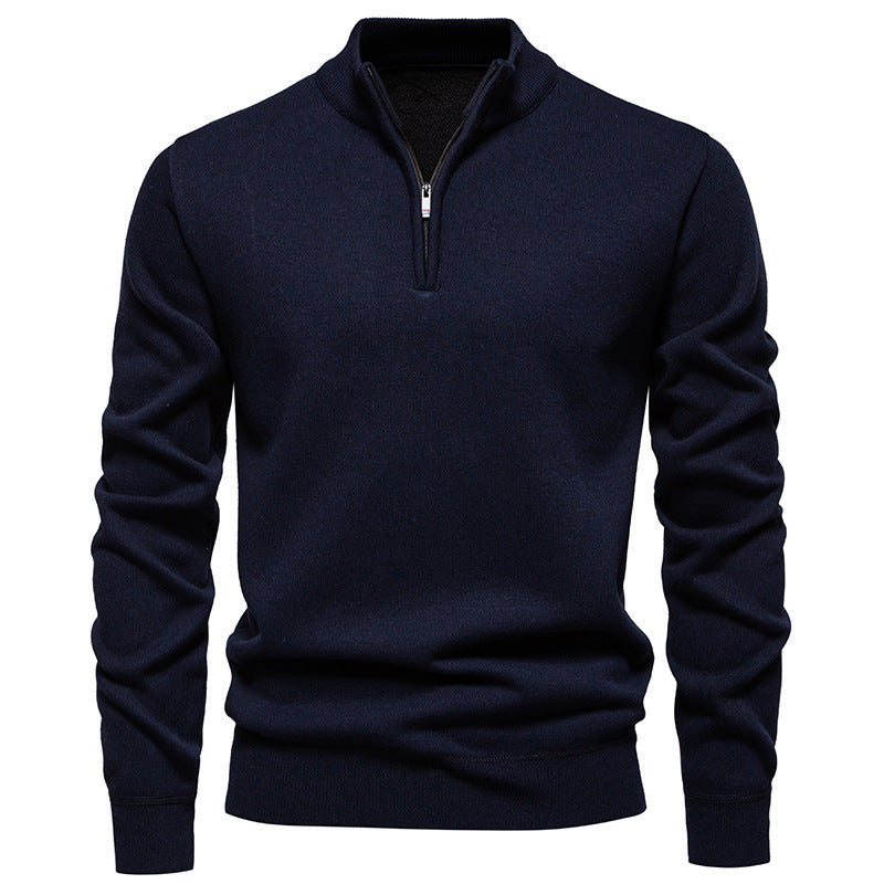 Men's Half-Zip Knitwear Top