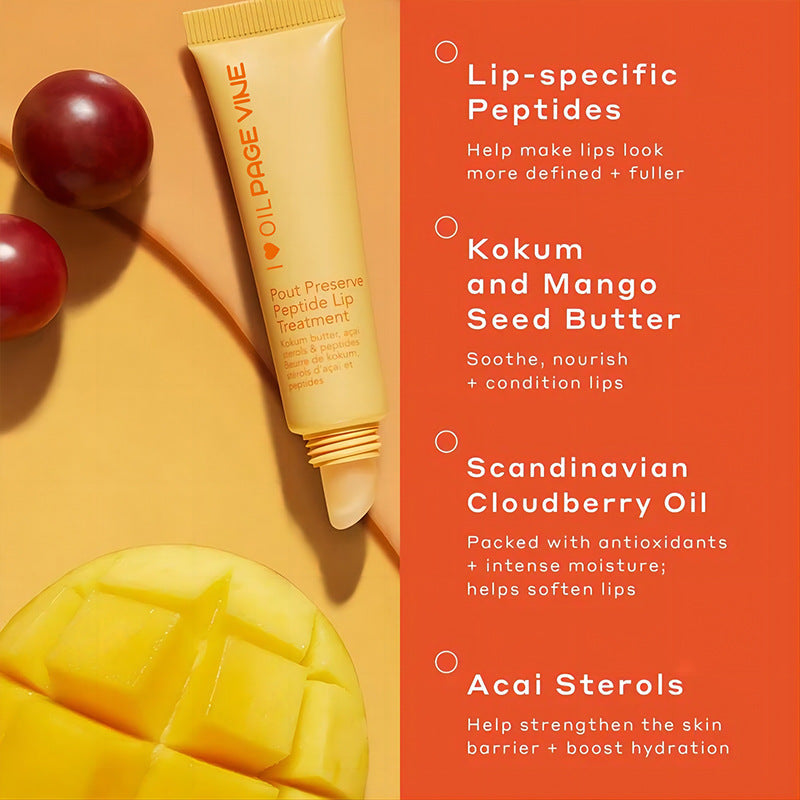 Polypeptide Lip Gloss Yellow Oil Moisturizing Liquid