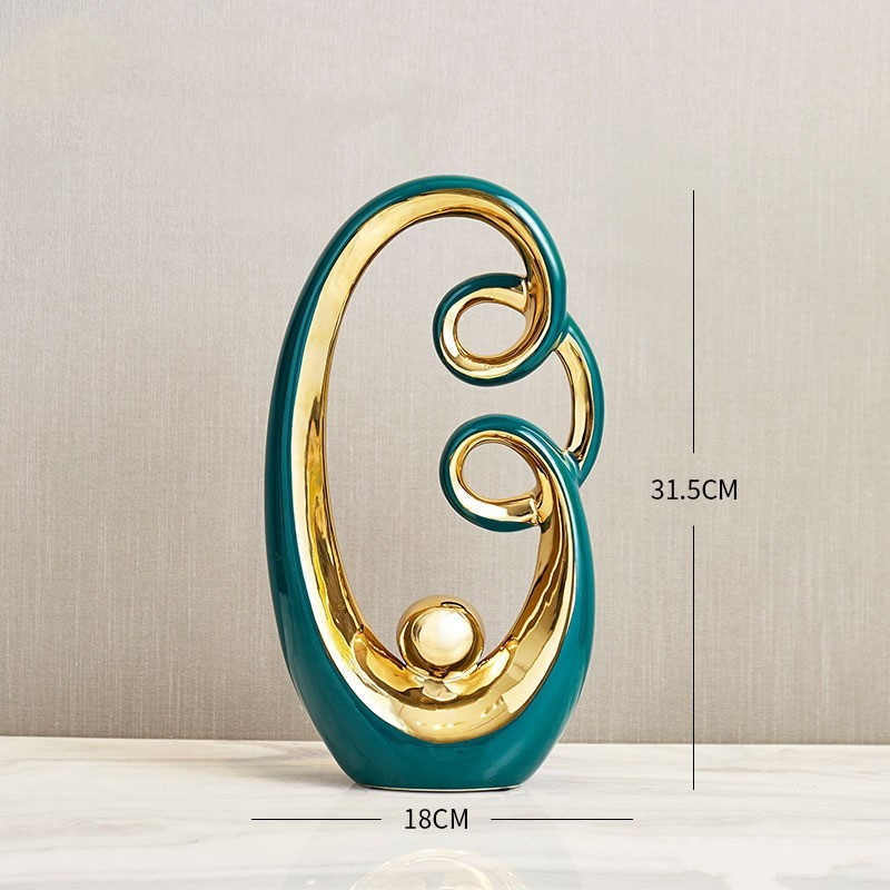 Modern Minimalist Ceramic Ornaments Light Luxury Home - Ectron Online