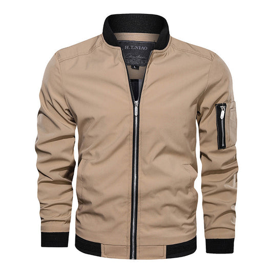 Men's Slim Fit Baseball Jacket Casual Baseball Jacket Slim Fit | Ectron Online