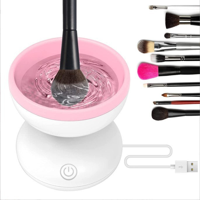 Electric Makeup Brush Cleaner Machine Portable Automatic USB Cosmetic Brush Cleaner Tools For All Size Beauty Makeup Brushes Set - Ectron Online