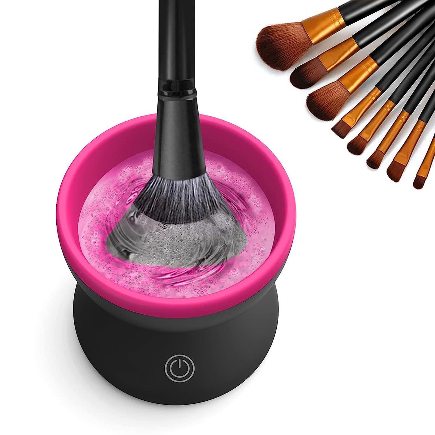 Electric Makeup Brush Cleaner Machine Portable Automatic USB Cosmetic Brush Cleaner Tools For All Size Beauty Makeup Brushes Set - Ectron Online