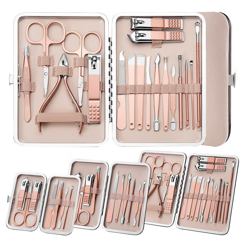 Professional Scissors Nail Clippers Set Ear Spoon Dead Skin Pliers Nail Cutting Pliers Pedicure Knife Nail Groove Trimmers - Ectron Online