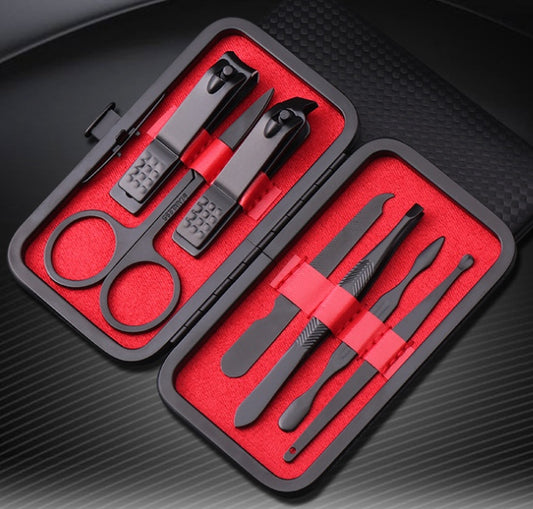 7 nail clippers Nail Manicure Set knife eyebrow set function Manicure Manicure Kit - Ectron Online