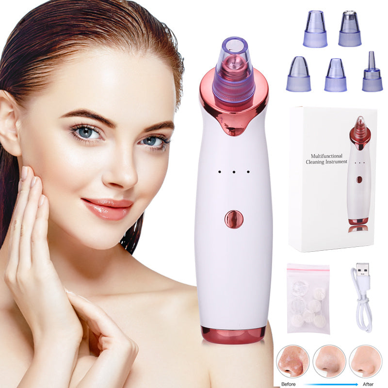 Blackhead Remover Instrument Black Dot Remover Acne Vacuum Suction Face Clean Black Head Pore Cleaning Beauty Skin Care Tool - Ectron Online