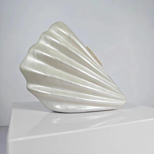 Women's One-shoulder Crossbody Bag Fan-shaped Shell Acrylic Bag Clutch