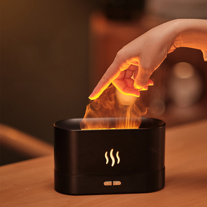 Drop Shipping Factory Direct Sale Fire Flame Humidifier Aroma Diffuser 2022 Air Essential Oil Ultrasonic Humidifier - Ectron Online