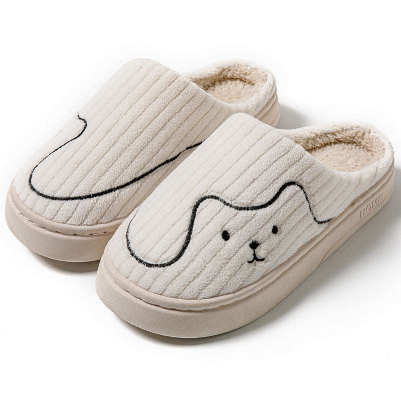 Striped Cat Slippers – Warm, Non-Slip Indoor Couple Shoes Striped Cat Slippers Indoor Couple Non-s | Ectron Online