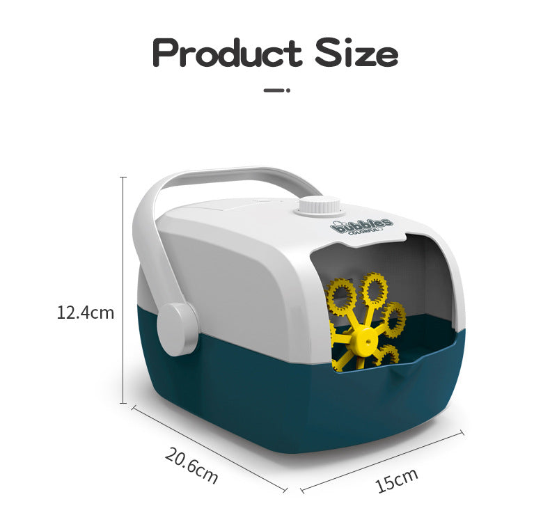 New Suitcase Automatic Bubble Machine Wedding Stage One-Click Bubble With Rechargeable Children's Bubble Toys - Ectron Online