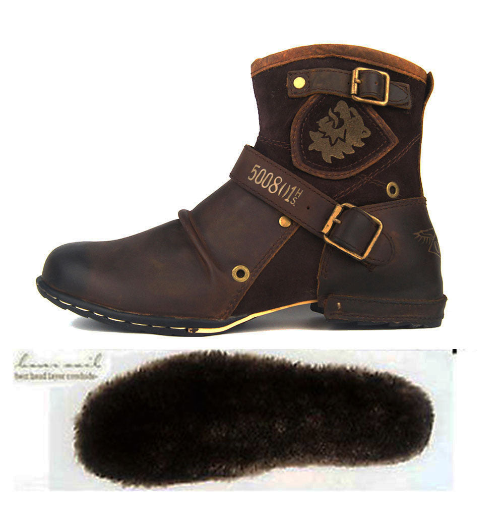 Men's leather Martin boots