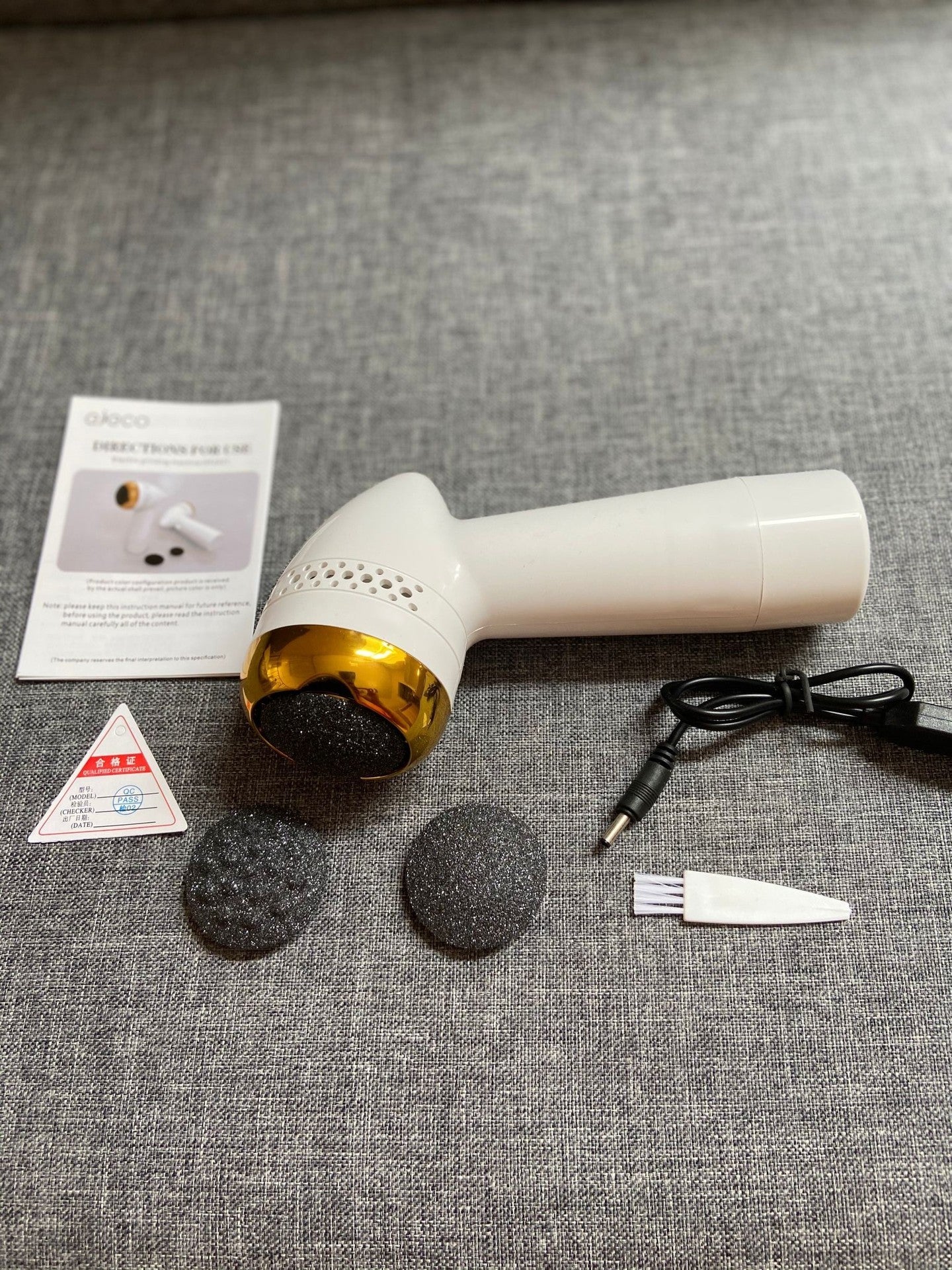 Electric Vacuum Foot Grinder Refined Quartz Grinding Head Combination - Ectron Online