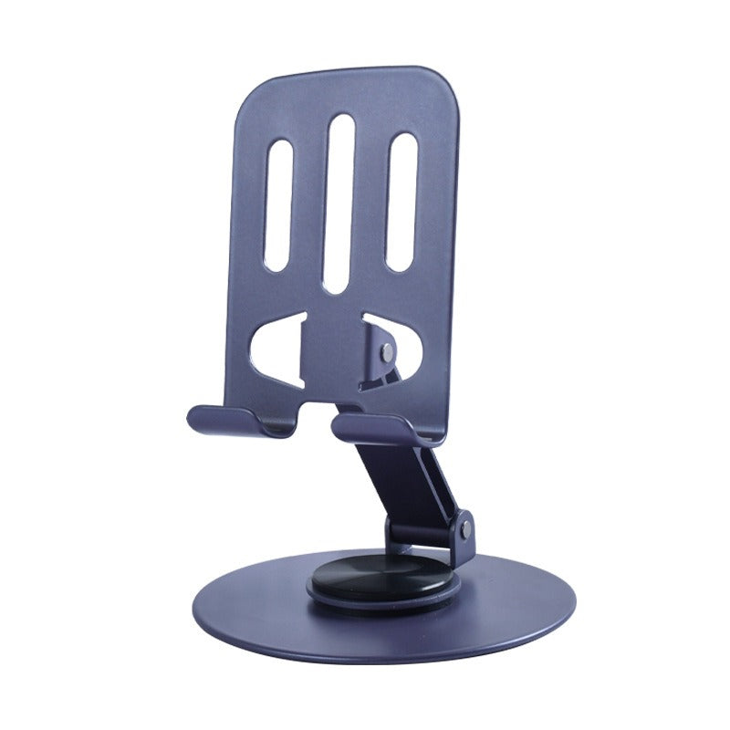 Alloy 360 degree rotating desktop phone holder for live streaming, portable folding lazy tablet phone holder - Ectron Online