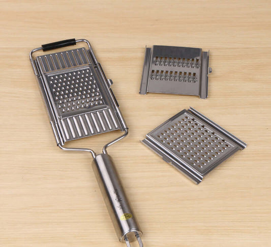Stainless Steel Grater - Multi-Use Vegetable & Fruit Slicer