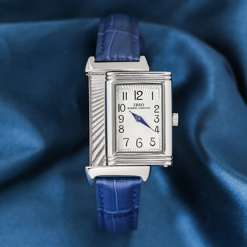 Flip Women's Square Leather Strap Watch - Ectron Online