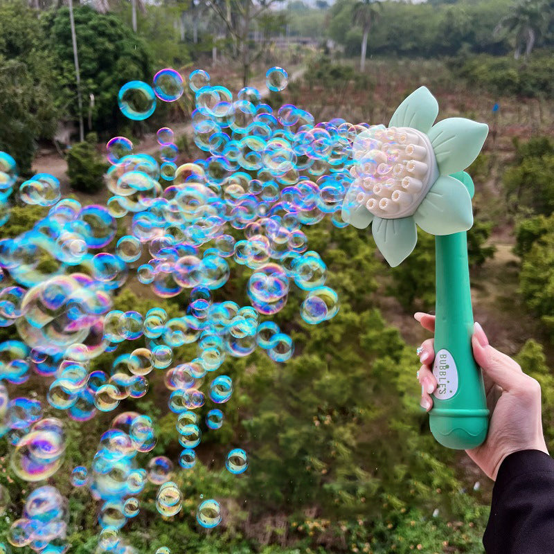Shower Bubble Stick Sunflower Bubble Machine 23 Holes Bubble Children's Toys - Ectron Online