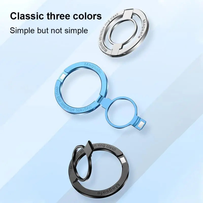For Phone New Magnetic Ring Holder for 12 13 14 Max Magnet Finger Ring Grip Stand Holder Zinc Alloy Kickstand - Ectron Online