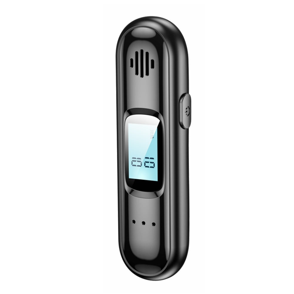Black digital device with a screen on a white background