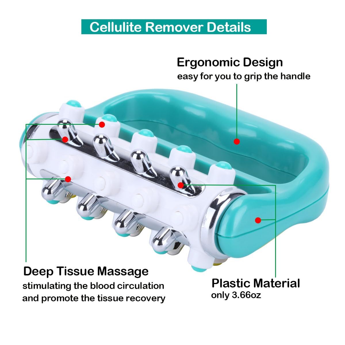 Cellulite Massager Fascia Release And Muscle Massage Roller Mini Trigger Point Deep Tissue Myofascial Release Tool Body Massager For Men And Women - Ectron Online