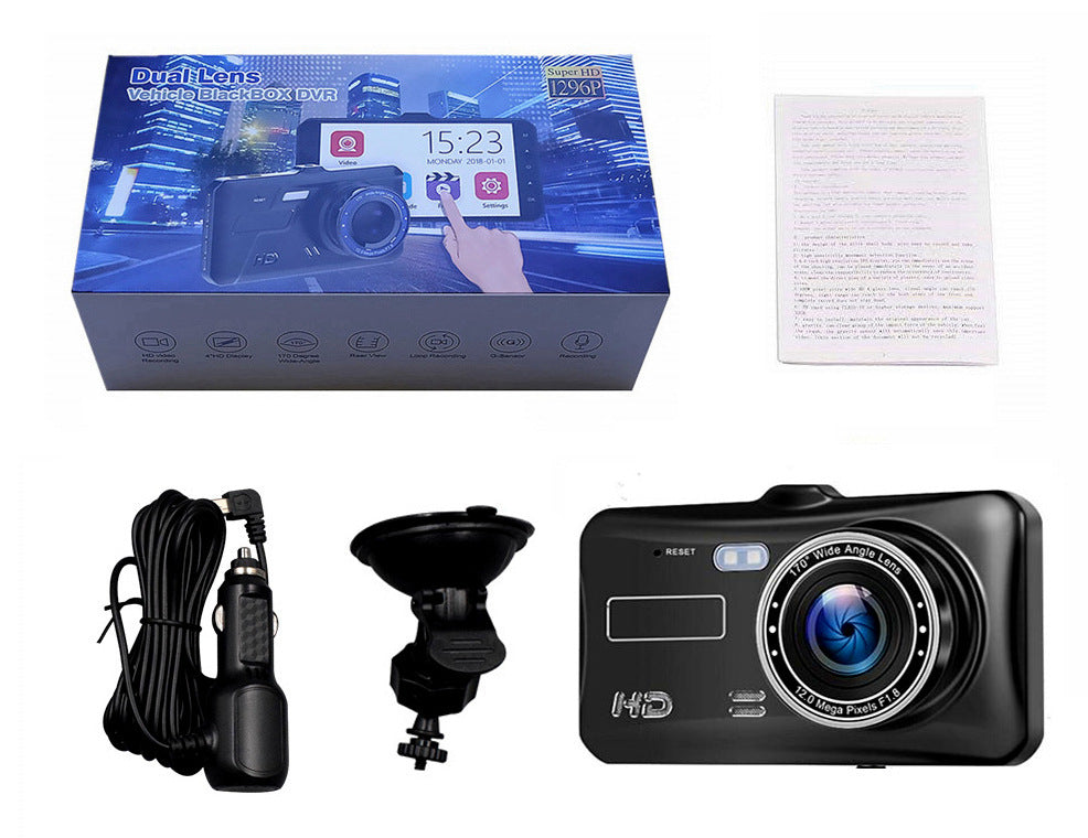 New Product HD Driving Recorder 4 Inch IPS HD Loop Video 1080P