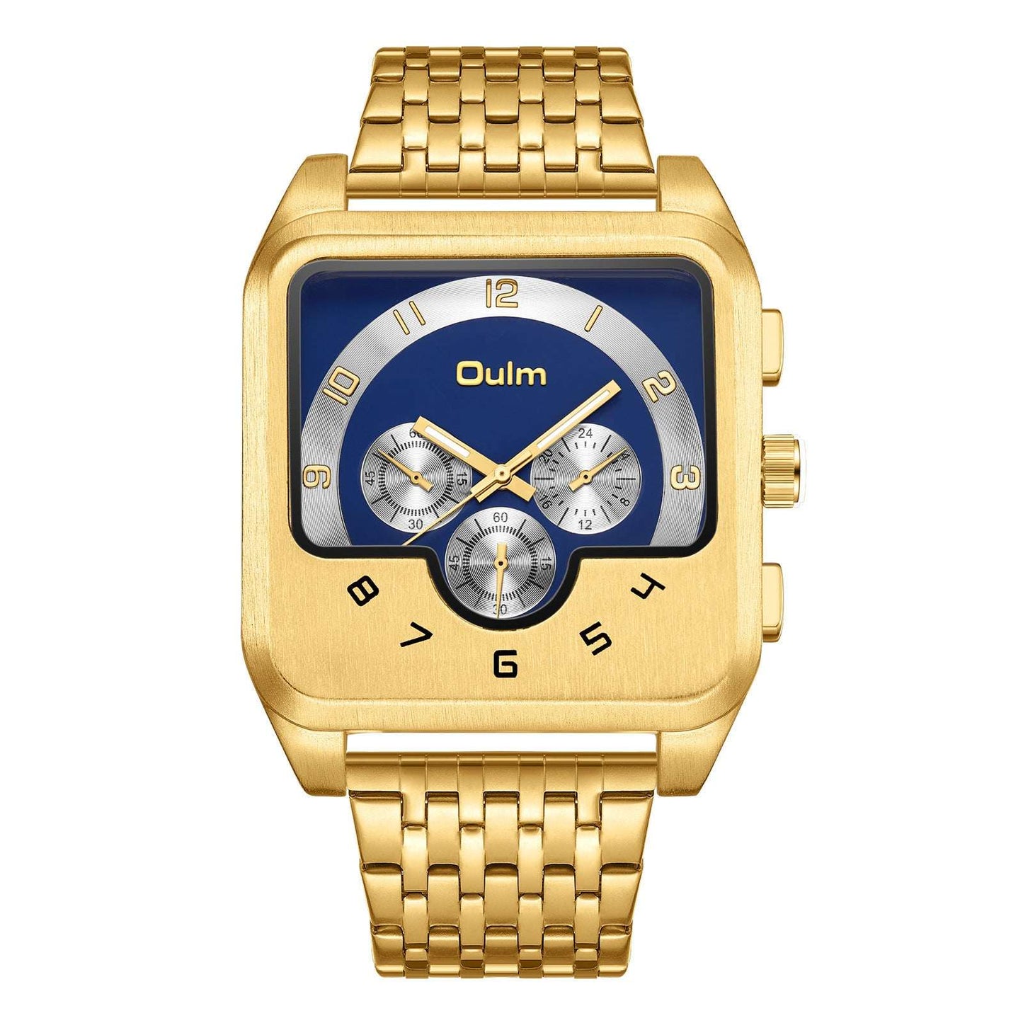 Gold Men's Watch Square Quartz Gold Men's Watch Square Quartz | Ectron Online