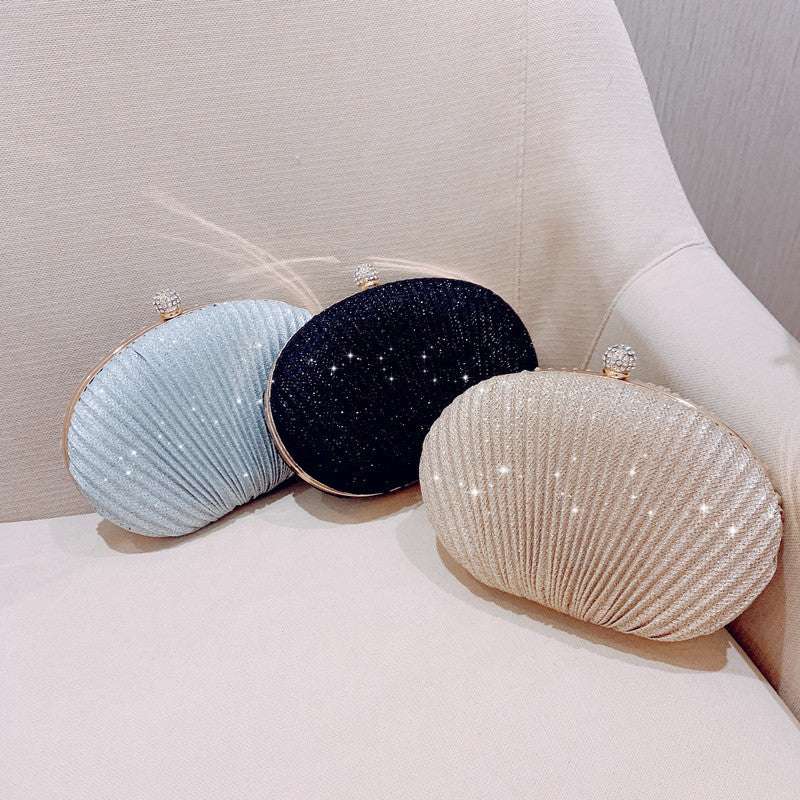 Women's Dinner Creative Style Shell Clutch Shoulder Cosmetic Bag