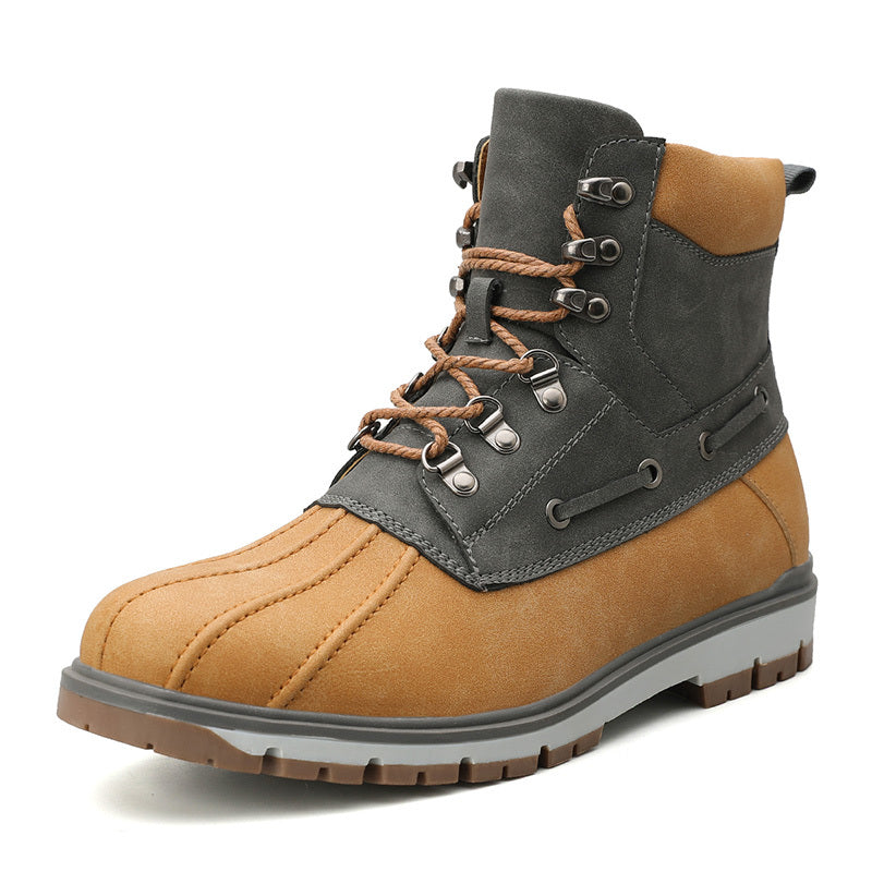 Men’s British Style Martin Boots – Winter Warm & Durable