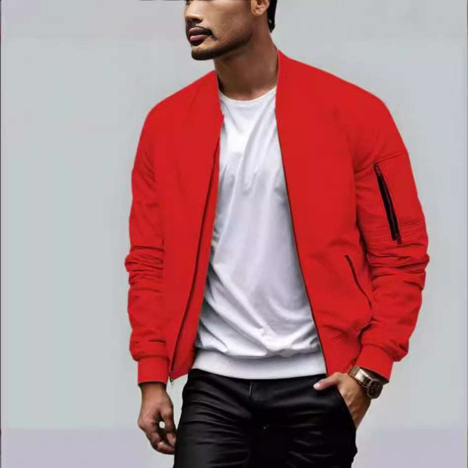 Men's Casual Baseball Jacket Spring And Autumn