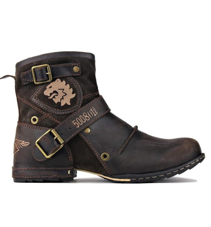 Men's leather Martin boots