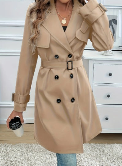 Elegant Belted Trench Coat for Women - Classic Style Elegant Belted Trench Coat For Women | Ectron Online