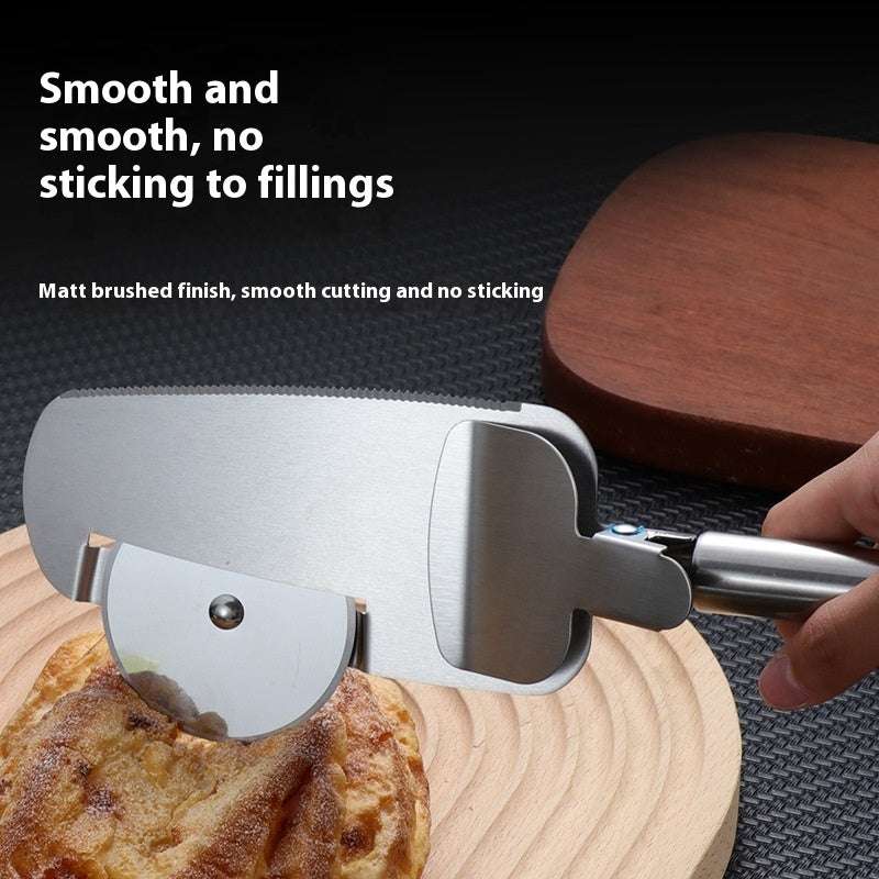 3-in-1 Pizza Cutter With Hanging Holes Labor-Saving Durable Rolling Cutter For Kitchen Cooking Kitchen Gadgets