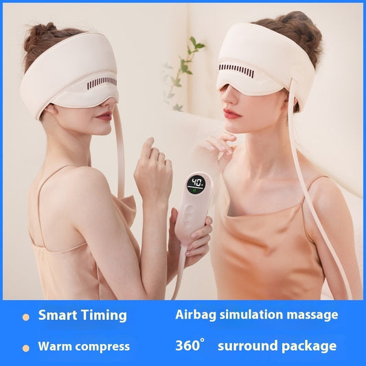Heated Airbag Head & Eye Massager - Cervical Relief Head Massager Electric Heating Air Bag M | Ectron Online