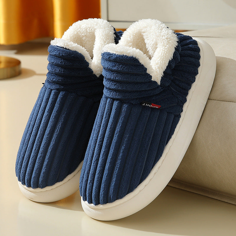 Women's Autumn And Winter Thick-soled Home Warm Couple Slippers