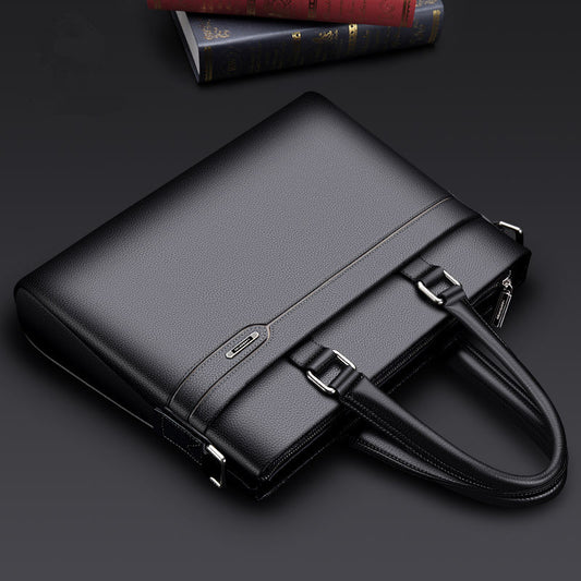 The First Layer of Cowhide Briefcase | Business Horizontal Briefcases The First Layer Of | Ectron Online