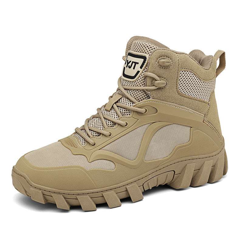Outdoor High-top Men's Work Shoes Thick Bottom Non-slip