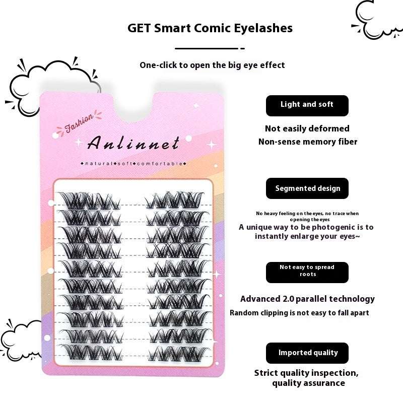 Fox Eye False Eyelashes Fox Eye Ten Rows Of False Eyelashes Obli | Ectron Online