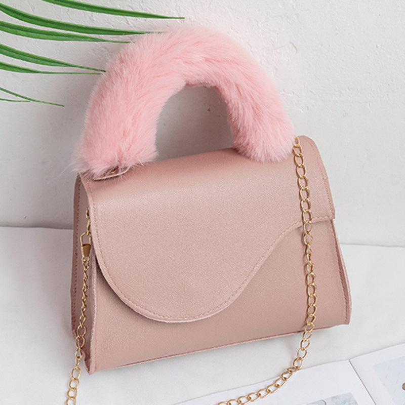 Plain Mao Wrist Chain Mobile Phone Bag