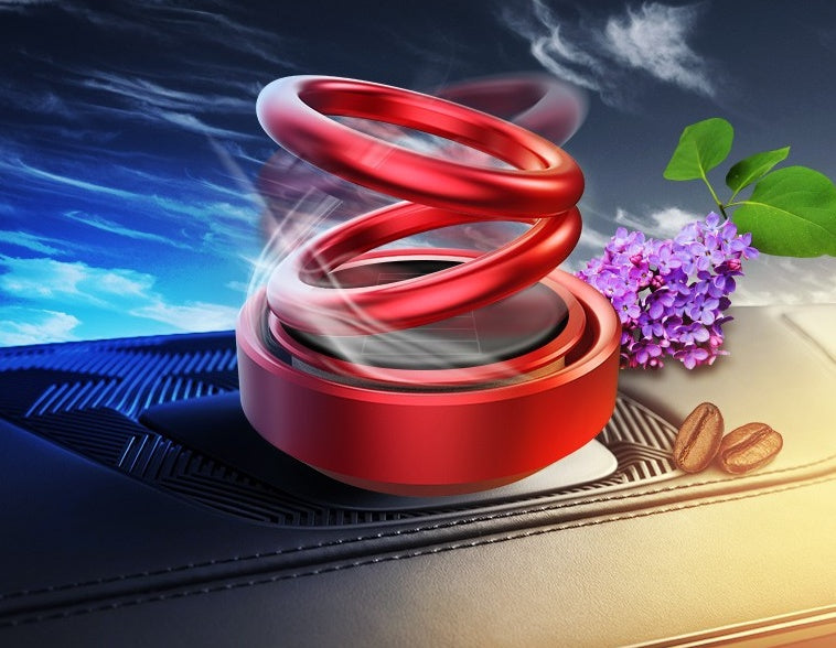 Solar Auto Rotation Car Air Freshener & Perfume Diffuser
