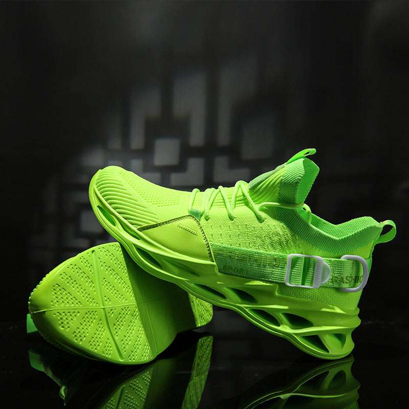 Casual sneakers flying woven mesh shoes