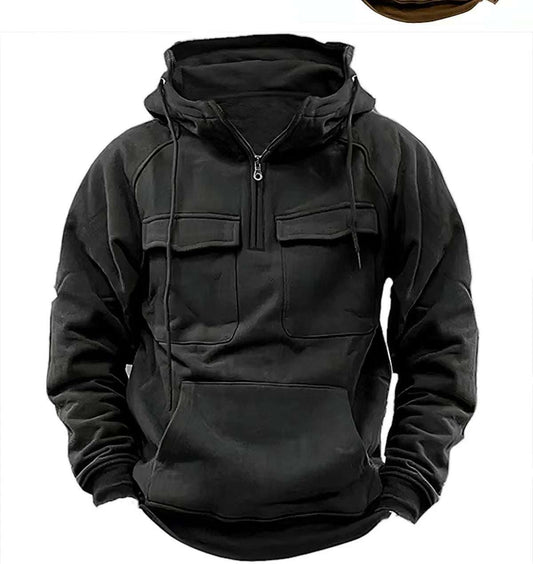 Men's Zip-up Hoodies Sweatshirt With Drawstring And Pocket Design Fashion Casual Sports Sweatshirt