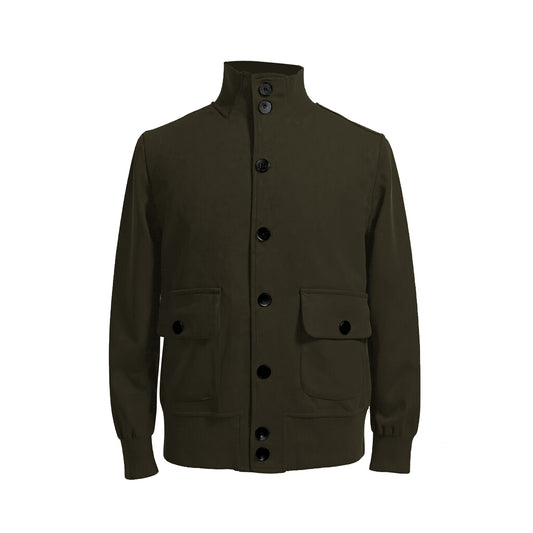 Men's Retro Spring And Autumn Deerskin Velvet Jacket