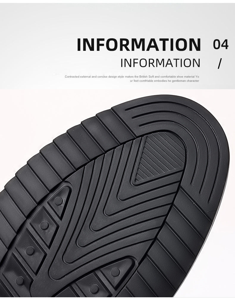 Plus Size Casual Leather Shoes Male