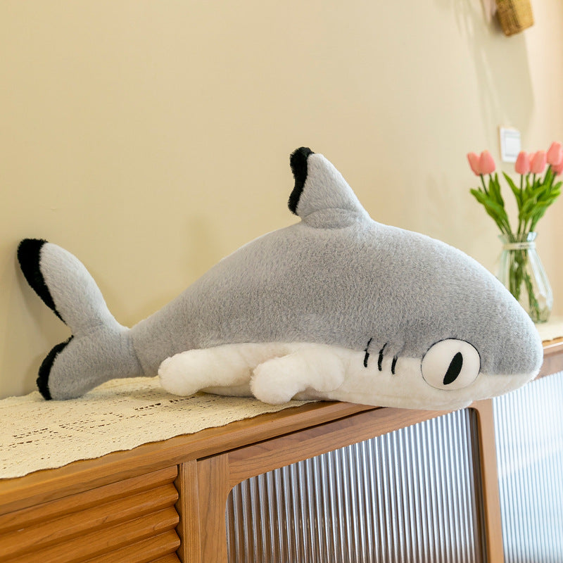 Creative Shark Cat Pillow Plush Toy Cute Comforting Doll Children's Large Sleeping Legs Birthday Gift - Ectron Online