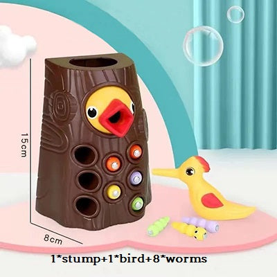 Woodpecker Toys Fishing And Insect Catching Games Intelligence Development Early Childhood Education Magnetic Toys Hand Eye Coordination - Ectron Online