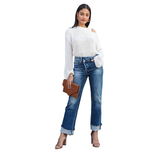 Women's Fashion Individual Casual Loose Jeans Women's Fashion Individual Casual Loose | Ectron Online