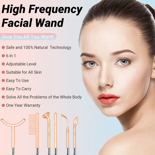 Household High-frequency Eutic Appliance Beauty Instrument Six-piece Set
