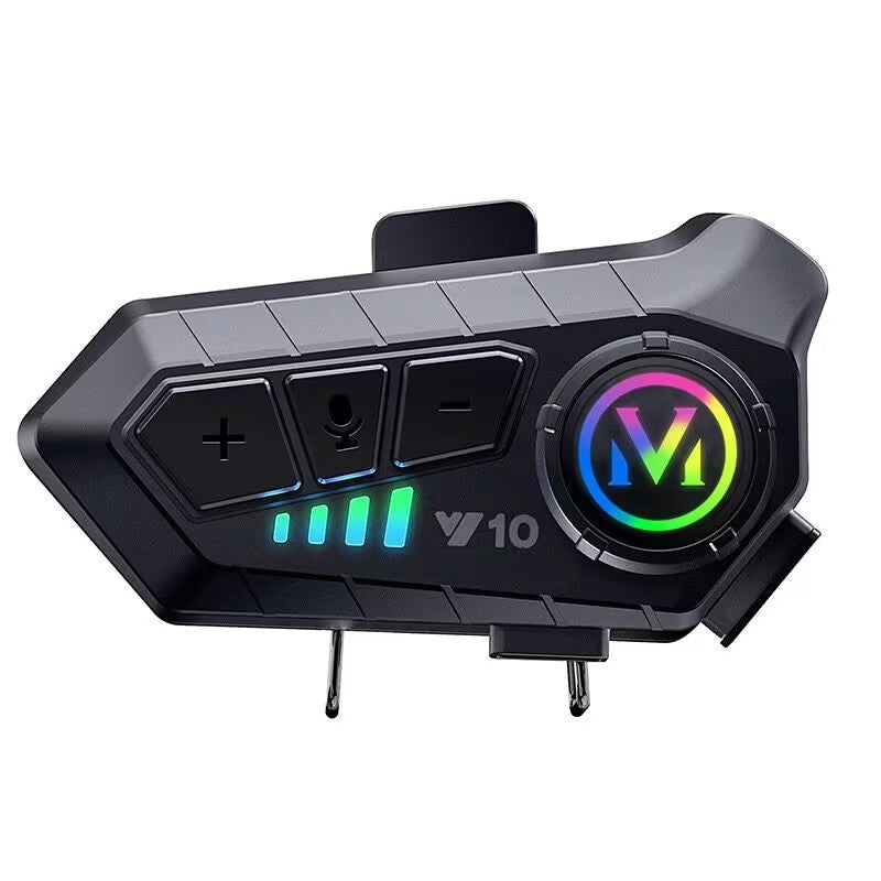 Helmet Bluetooth Headset Y10 Intercom Built-in Integrated Waterproof Motorcycle Take-out Rider Full Face Helmet Half Helmet High Sound Quality