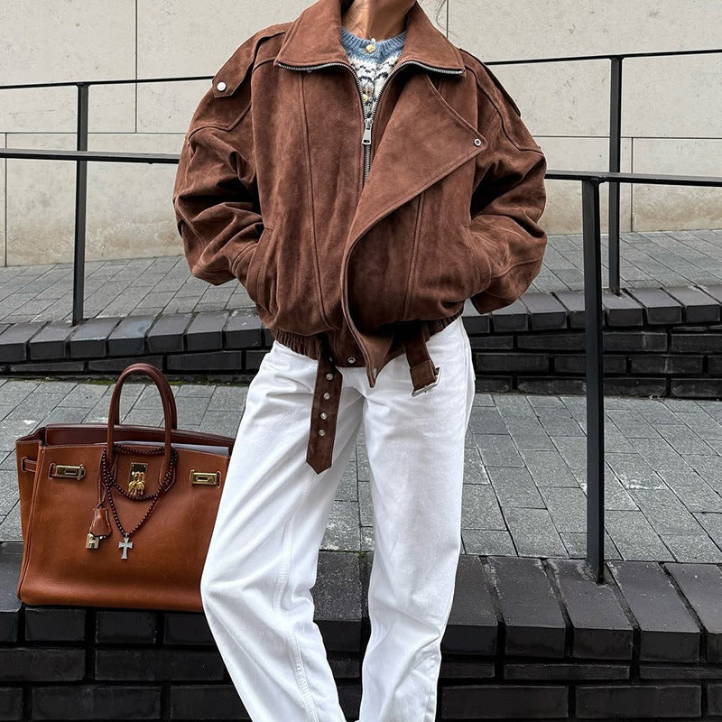 Women's Casual Zip-Up Jacket | Long Sleeve Fall Outerwear with Pockets