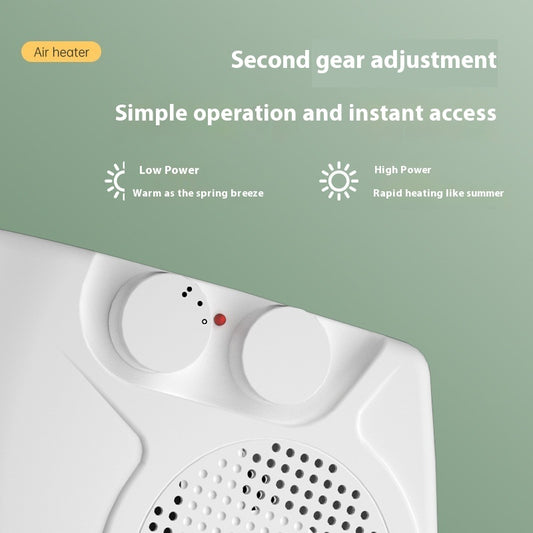 Small White Desktop Electric Heater